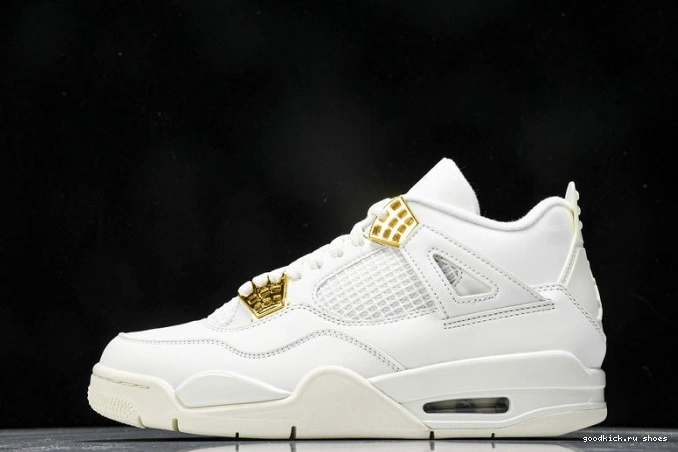 Jordan Metallic AQ9129-170 Retro 4 Gold 0724